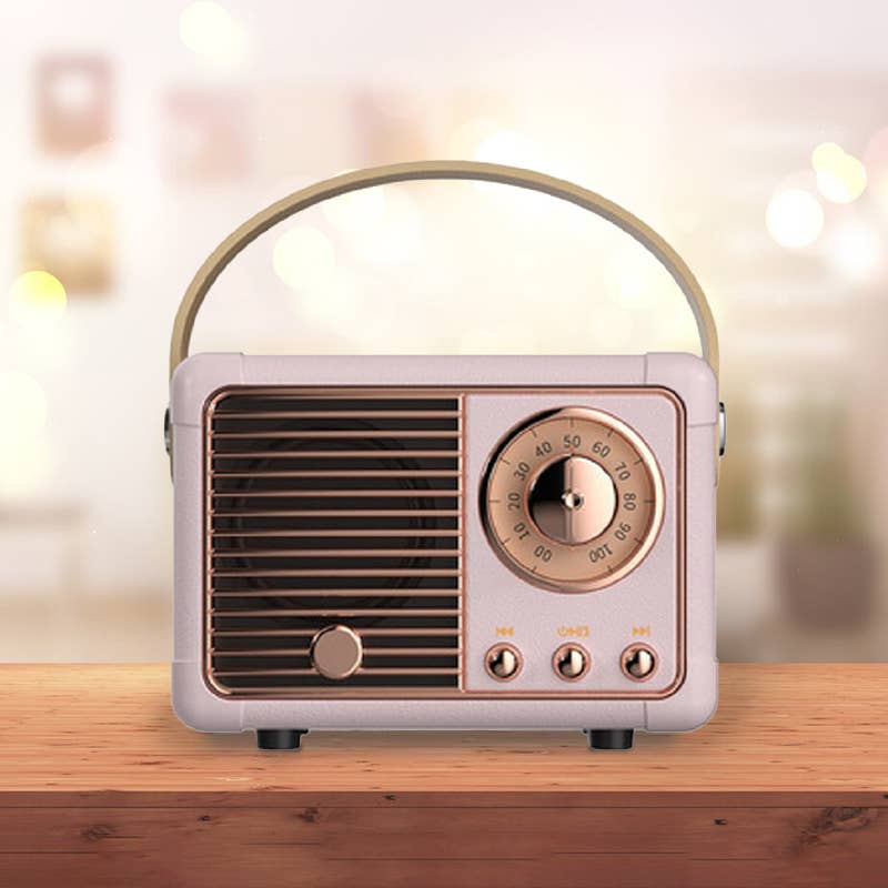 ...._ Retro Mini Wireless Bluetooth Speaker: DK GREEN-161477 / OS