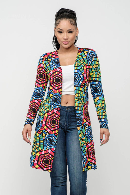 SHINE BRIGHT SIDE SLIT DUSTER